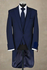 Vitale Barberis Canonico Wool Mohair French Navy Morning Coat